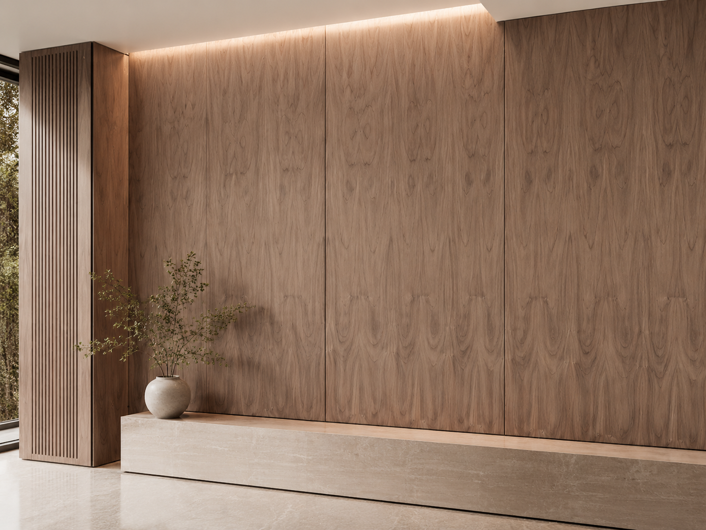 Aplicación de Enchapado Tzalam en muebles modernos y proyectos interiores