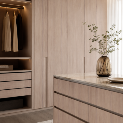 Aplicación de Chapa Cedro en enchapado de MDF, muebles y proyectos de carpintería