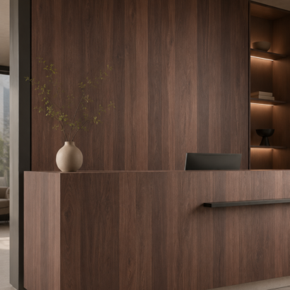 Aplicación de Chapa Katalox en enchapado de MDF, muebles y proyectos de carpintería