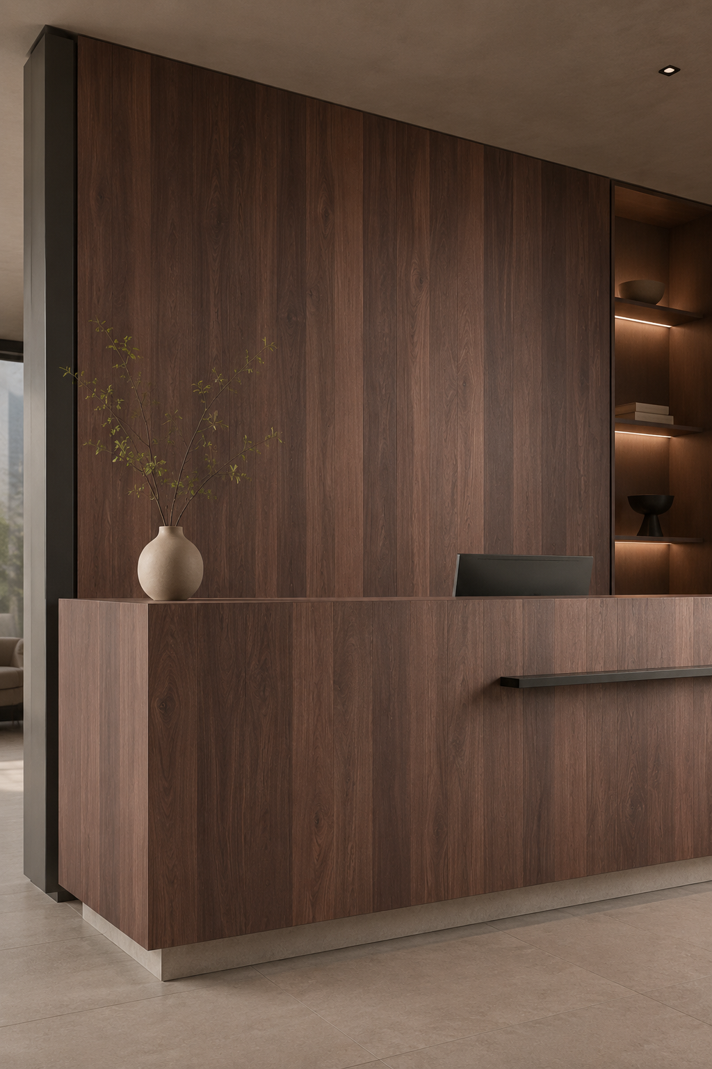 Aplicación de Chapa Katalox en enchapado de MDF, muebles y proyectos de carpintería