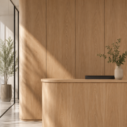 Aplicación de Chapa Rosa Morada en enchapado de MDF, muebles y proyectos de carpintería