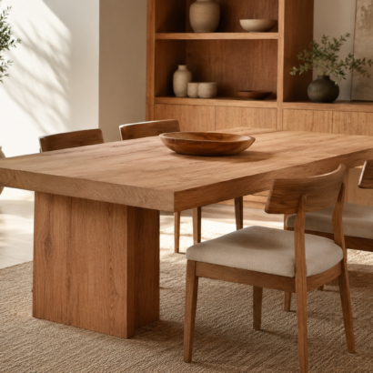 Aplicación de Madera Caoba en muebles elegantes y proyectos interiores