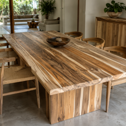 Aplicación de Madera Teka en muebles, cubiertas y proyectos de interiorismo