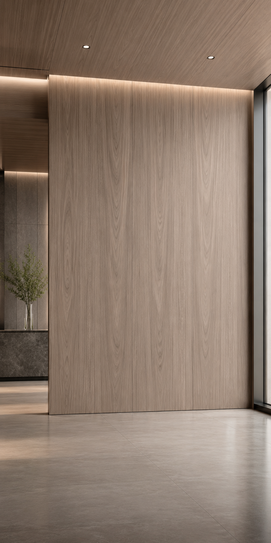 Aplicación de Triplay Nogal Importado en muebles modernos y proyectos interiores